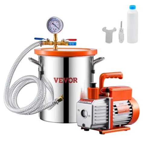 11 L vaakumkamber ja 100 L/min (3,5 CFM) pumbakomplekt, 1,5 m