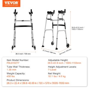 2-ühes kokkupandav käimistool ja eemaldatavad käetoed, 204 kg, 12,7 cm — pilt 7