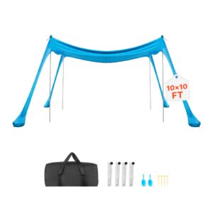 VEVOR Rannatelgi päikesevarjualune, 2 m, sinine, 3,9 kg — pilt 1