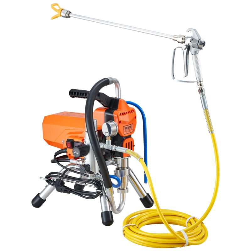 Airless Wall Paint Spray Gun with high pressure pipe, 2000 W, 2 L
