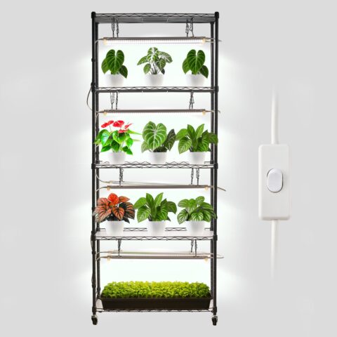 DIY taimeriiul kasvuvalgustitega, 122,47 kg, 180 cm, 192 W