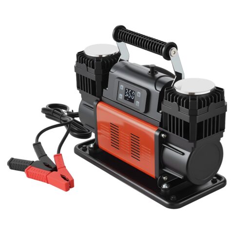 Dual-Cylinder Heavy Duty Air Compressor, 300 L, 1080 W