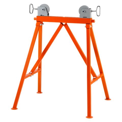 Pipe Stand with Roller Head 1134 kg Load for 5.1-91.4 cm Pipes 45# Steel, 91,4 cm