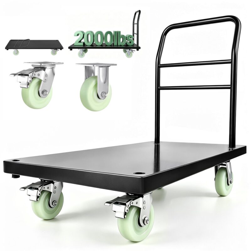 Heavy Duty Platform Truck, 907,18 kg, 907 kg, 122 x 61,0 x 81,5 cm