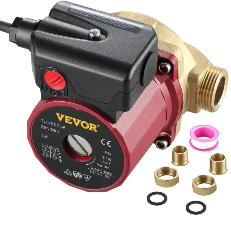 Hot Water Circulation Pump 1.52 cm 220V 5.3 GPM 90W Water Pump 0.8A for Bar Electronic