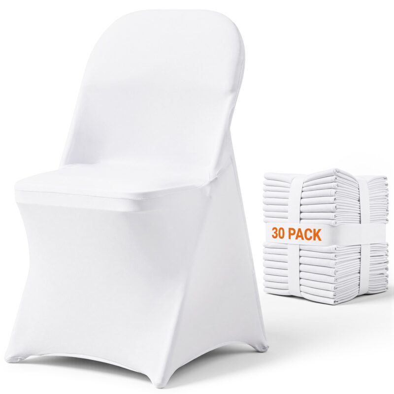 Stretch Spandex Folding Chair Covers, 40,6 x 50,8 x 78,7 cm, 30 tk