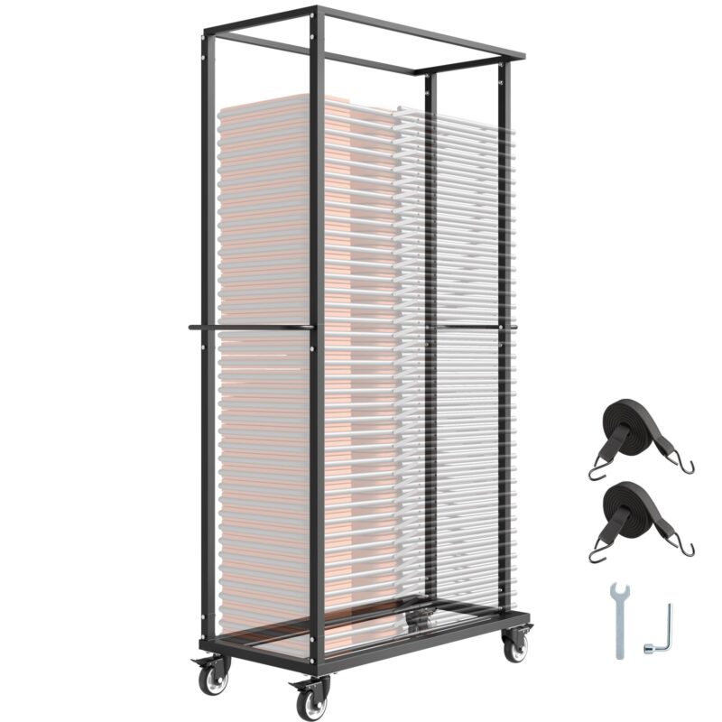 Folding Chair Rack, 227 kg, 2010 x 1150 x 500 mm