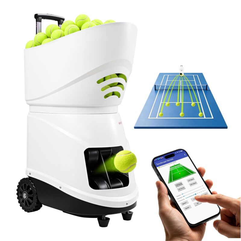 Tennis Ball Machine Auto Portable Ball Launcher for Practice Training, 22,8 kg