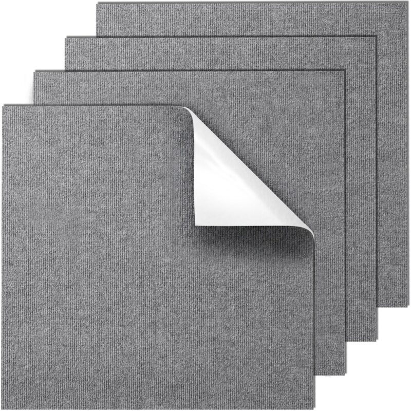 Carpet Tiles Peel and Stick, 61,0 x 61,0 cm, 4,83 mm