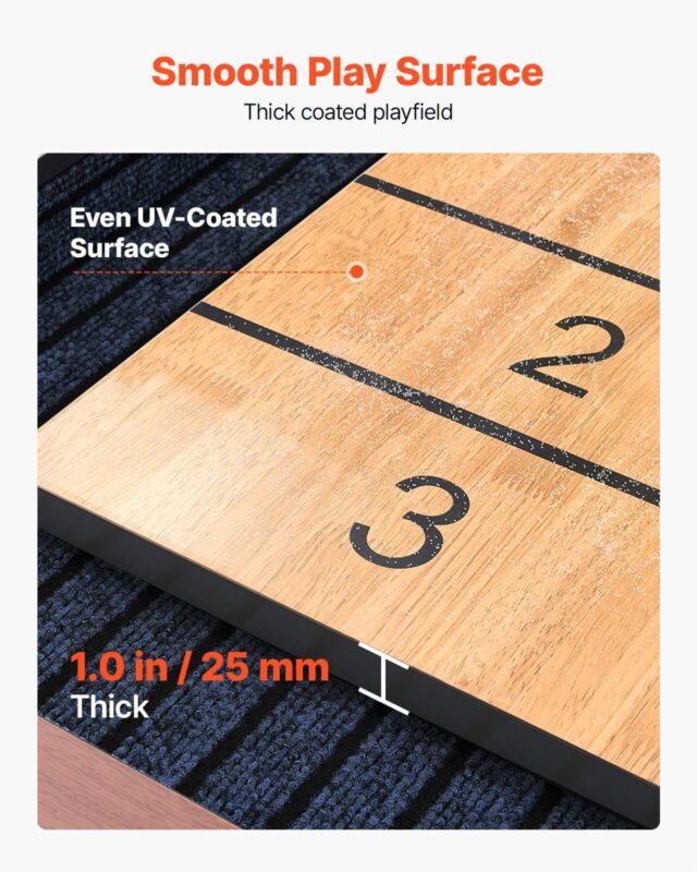 3,7 m shuffleboard-laud