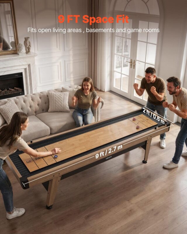2,7 m pikkune shuffleboard-laud