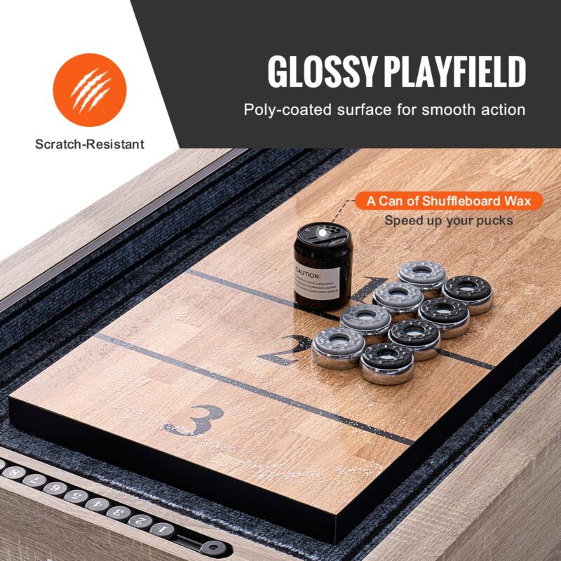 Shuffleboard laud, 2,74 m