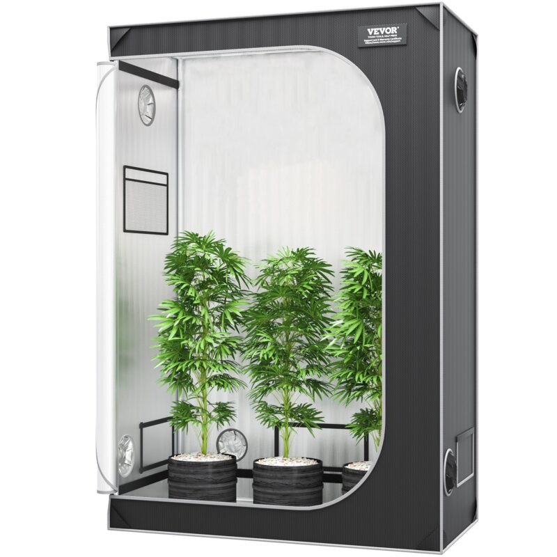 2x4 Grow Tent, 60 kg, 122 x 61 x 183 cm, 22 mm