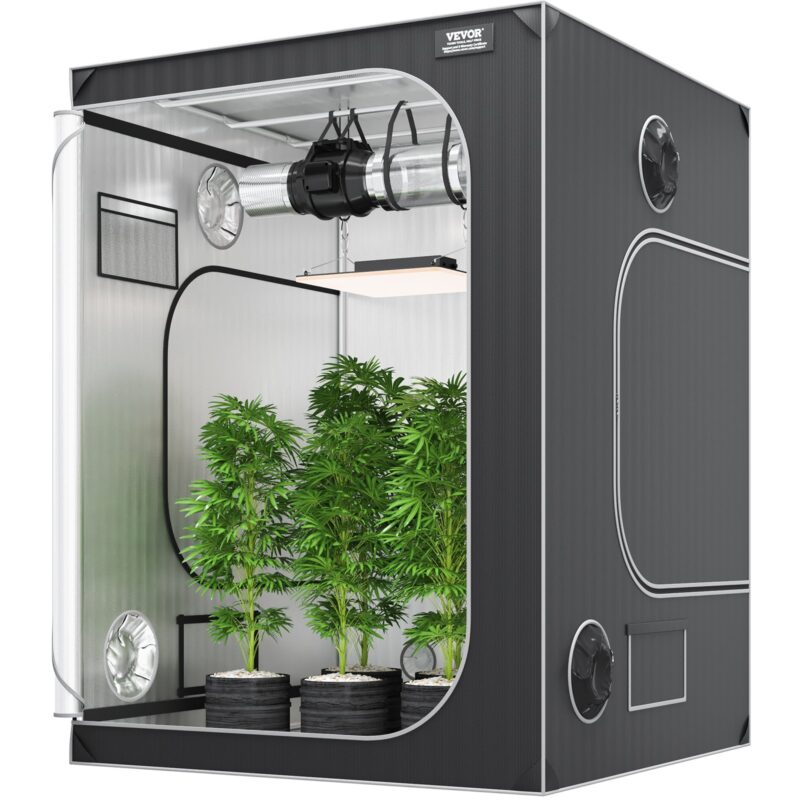 5x5 Grow Tent, 60 kg, 1828,8 x 1828,8 x 2438,4 cm, 22 mm
