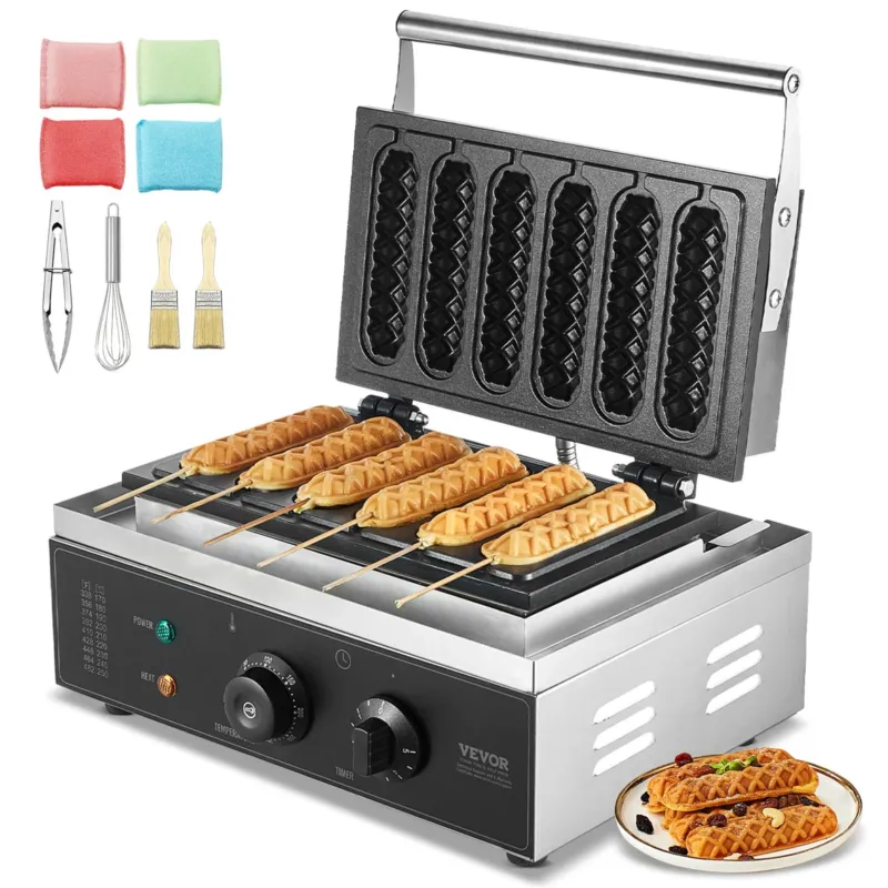 Vahvliküpsetaja 6 tk, 1500 W