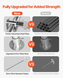 Välistingimustes kasutatav hoiukuur, 3,05 x 4,57 m, 38 mm — pilt 4