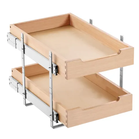 Väljatõmmatav puidust kapisahtel 2 tasandit, 315 x 533 x 76 mm