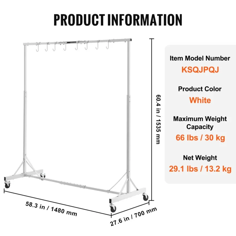 Värvimisriiul, 2,13 m, 29,9 kg