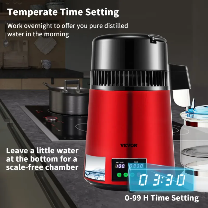 Vee destillaator 4 L, 1 L/h