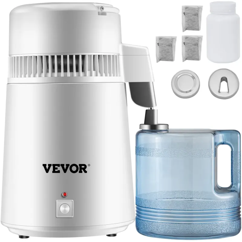 Vee destillaator 4 L, 750 W, roostevaba teras