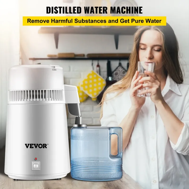 Vee destillaator 4 L, 750 W, roostevaba teras