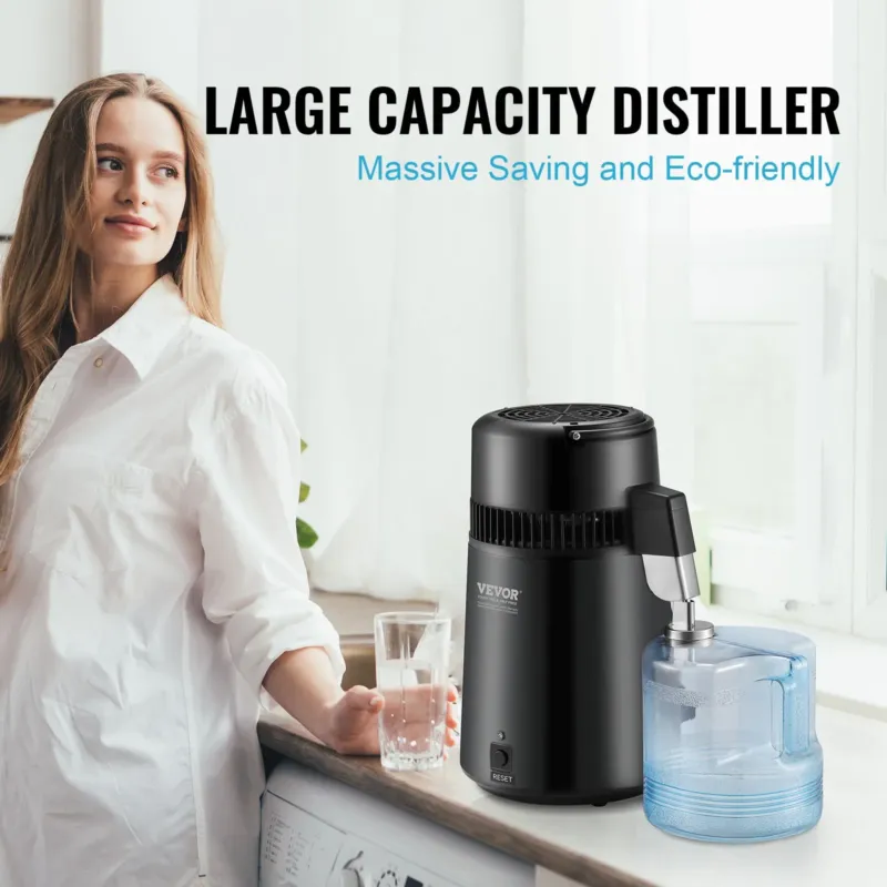 Vee destillaator 4 L, must