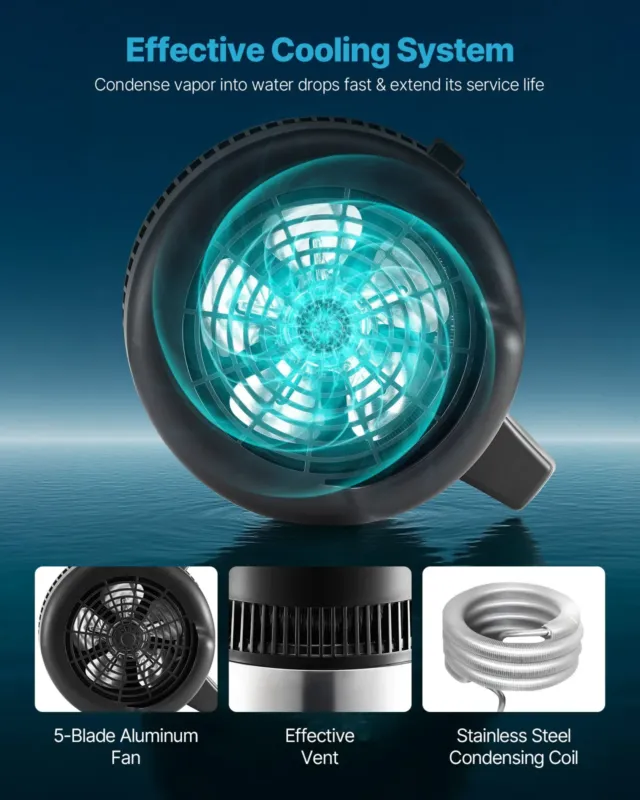 Vee destillaator 6 L, 900 W