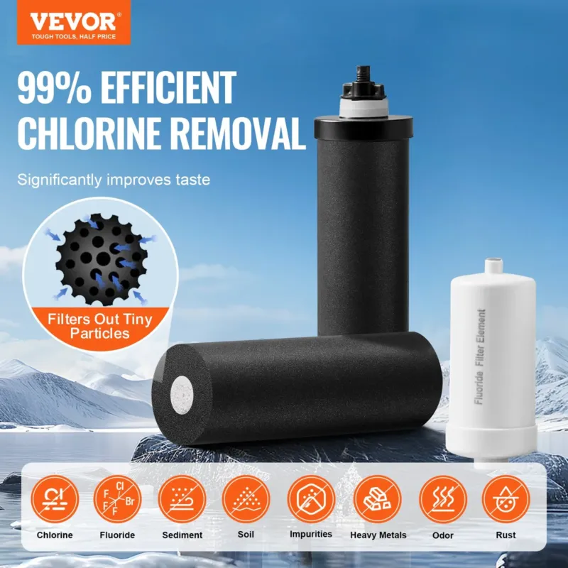 Veefiltrisüsteem 8,5 L, söe- ja fluorifilter