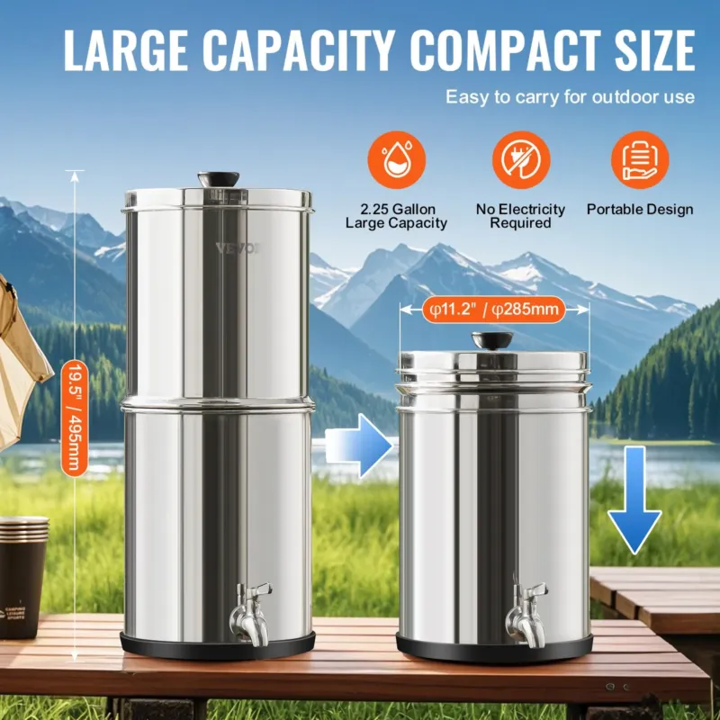 Veefiltrisüsteem 8,5 L, söefilter, Ø28,5 cm