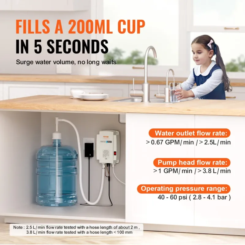Veepudelipump kohvimasinale, 2,8 bar
