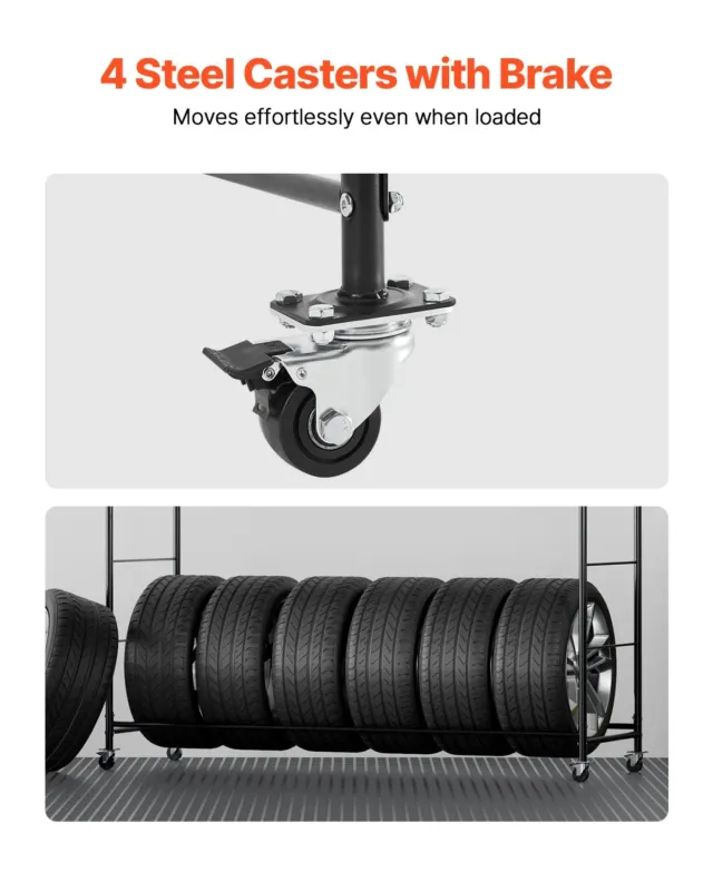 Veerev rehvide hoiuriiul, 180 kg, 560 mm