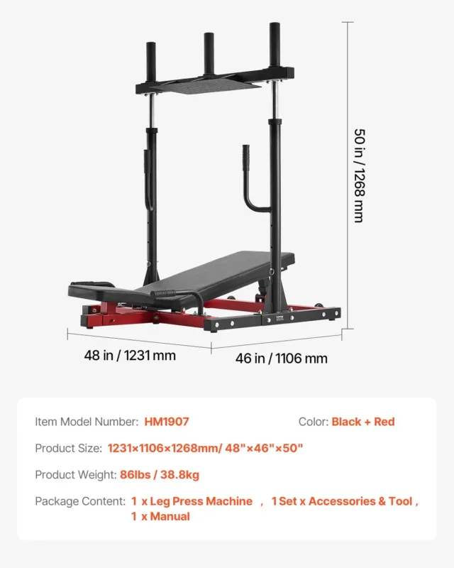 Vertikaalne jalapreeningu masin, 249 kg, 2,54 cm