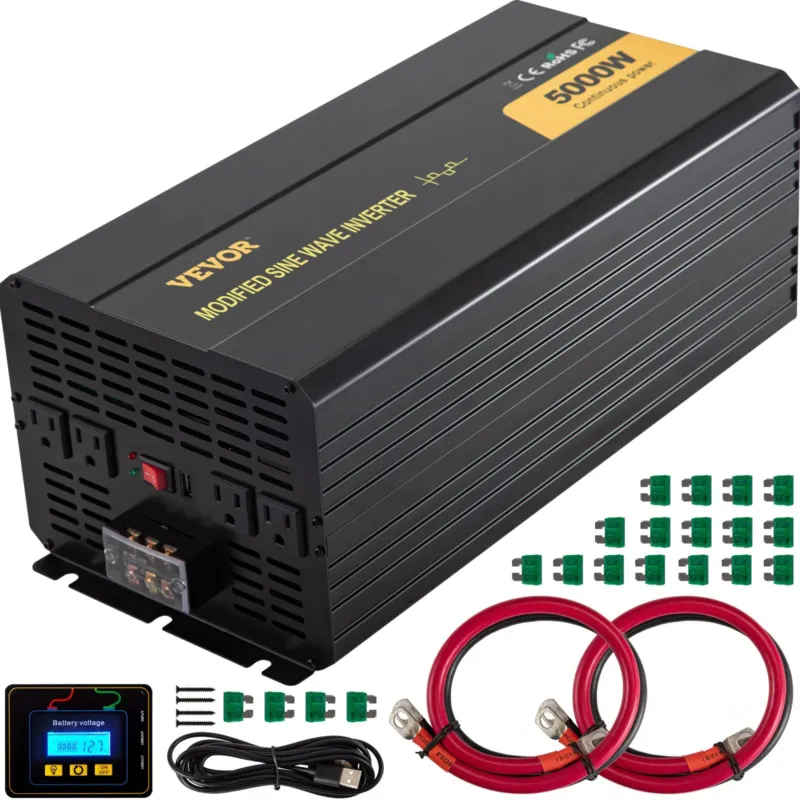 võimsusmuunduri modifitseeritud siinuslaine inverter 5000W DC12V